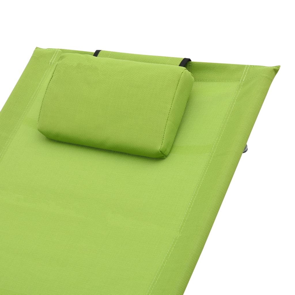 vidaXL Solseng med pute grønn textilene