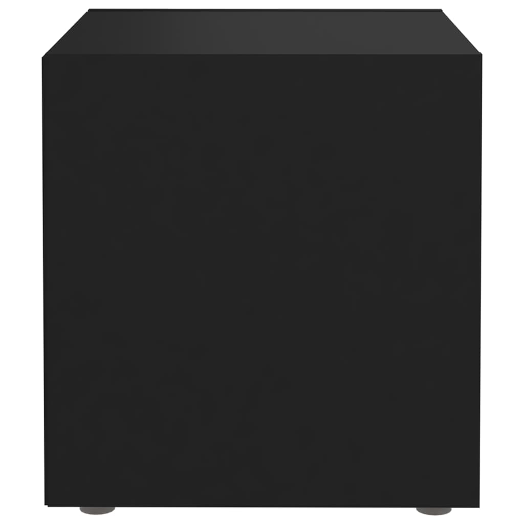 vidaXL TV-benk svart 37x35x37 cm sponplate