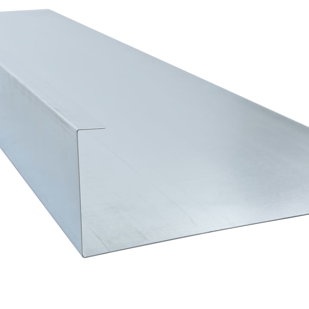 vidaXL Sneglegjerde 4 plater galvanisert stål 170x7x25 cm 0,7 mm
