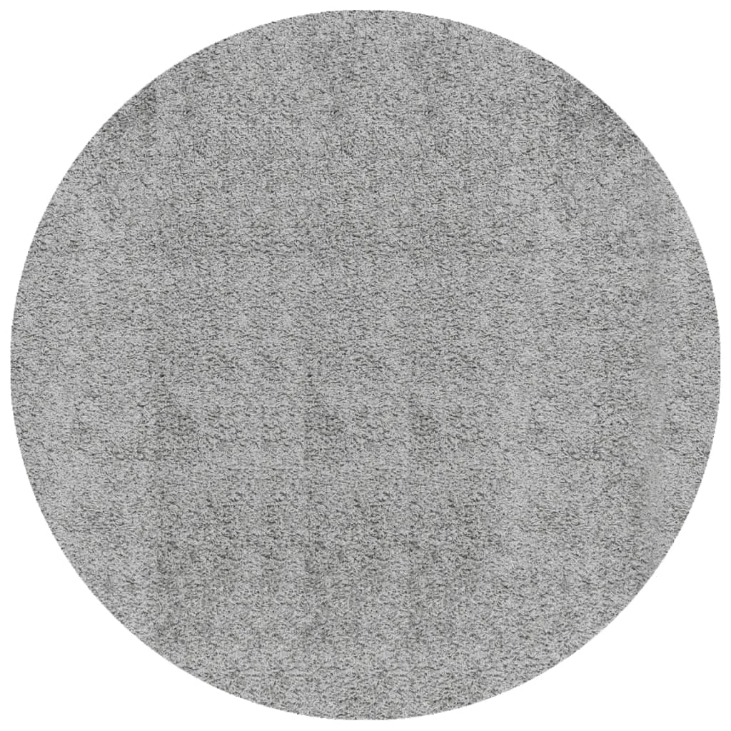 vidaXL Tykt teppe PAMPLONA høy luv moderne grå Ø 100 cm