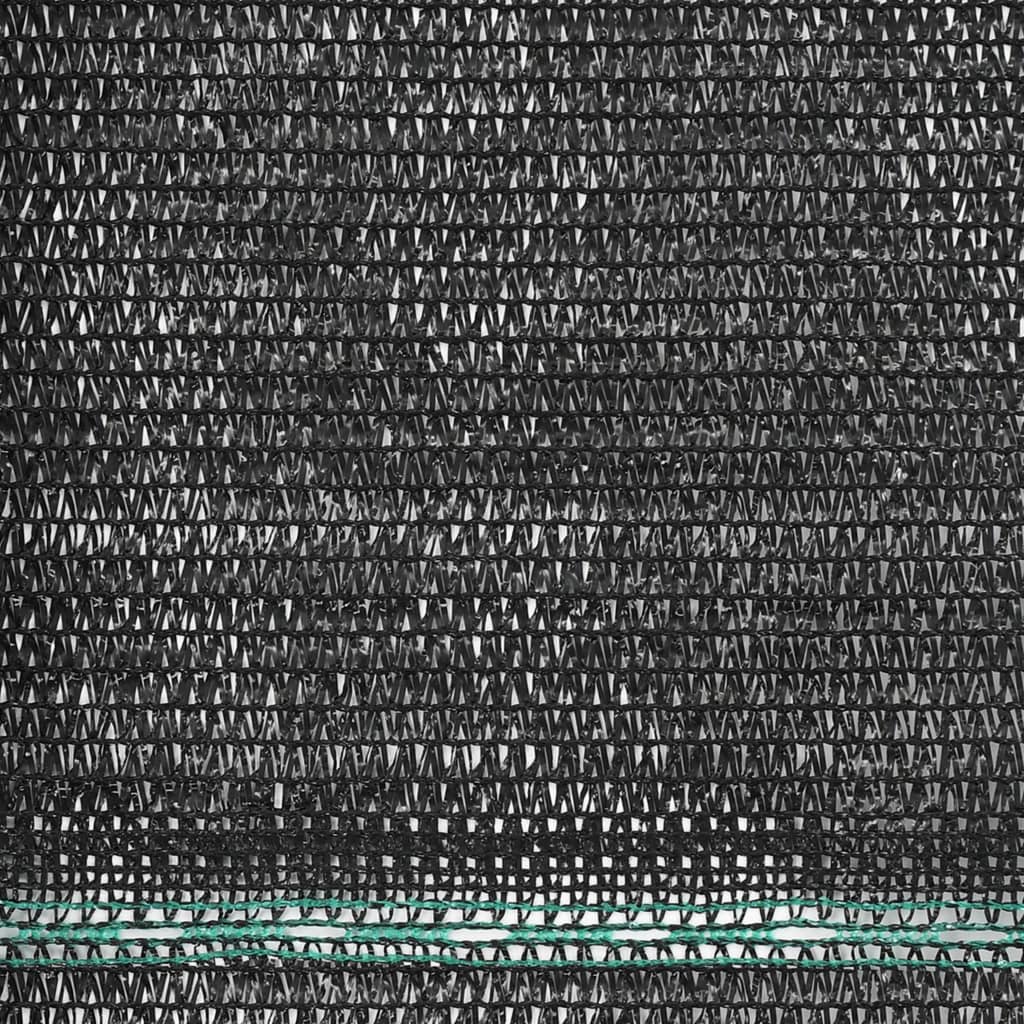 vidaXL Tennisskjerm HDPE 1,4x50 m svart
