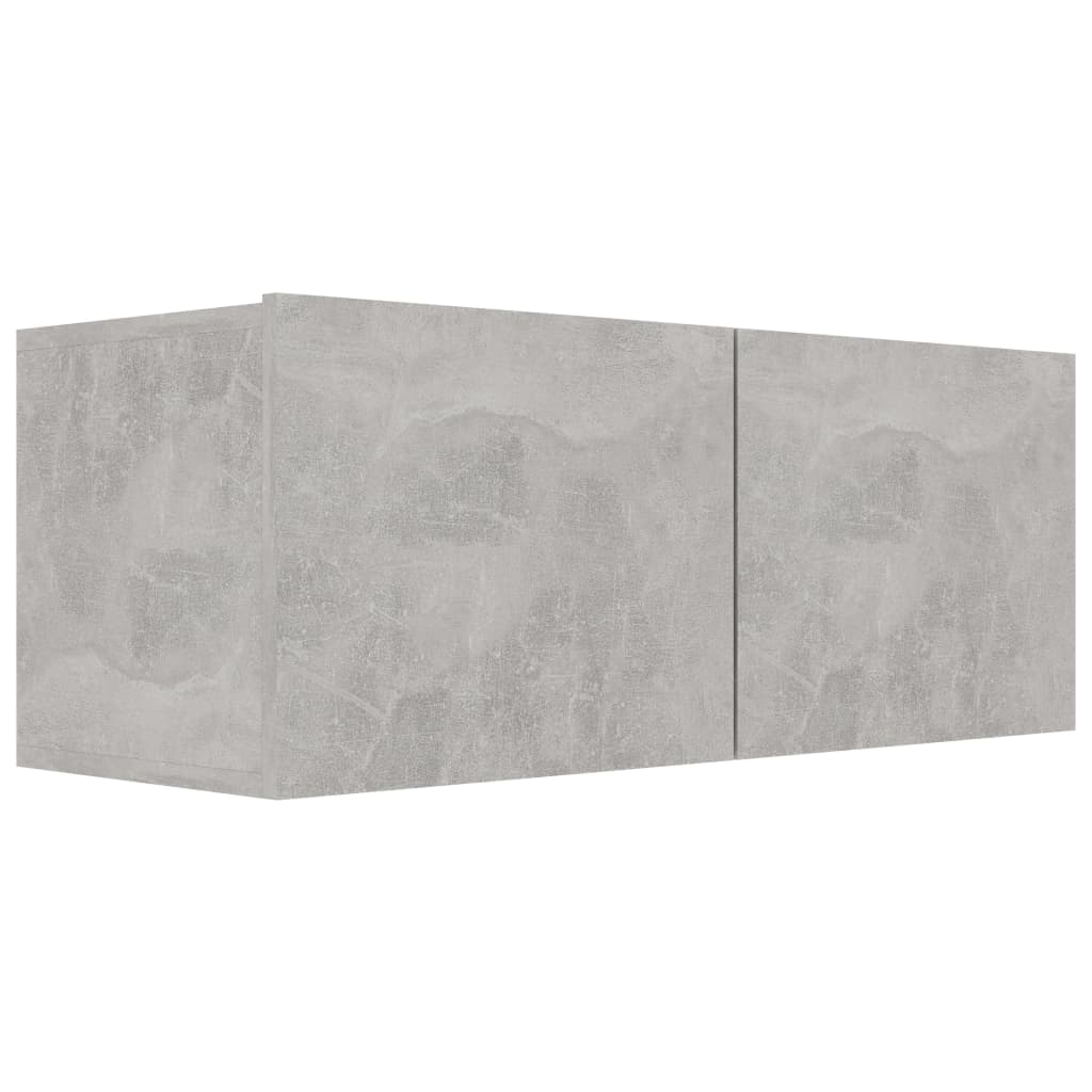 vidaXL TV-benk betonggrå 80x30x30 cm sponplate