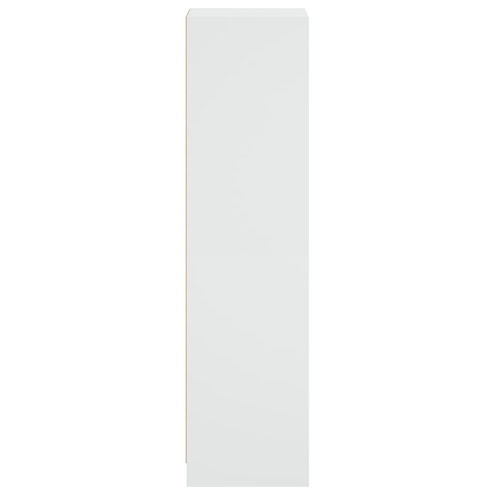 vidaXL Highboard med glassdører hvit 35x37x142 cm