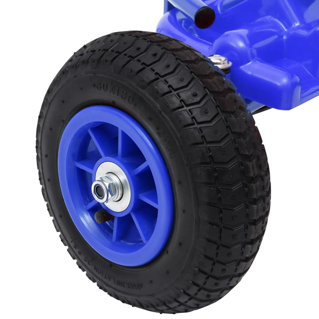 vidaXL Pedal-go-kart med pneumatiske dekk blå