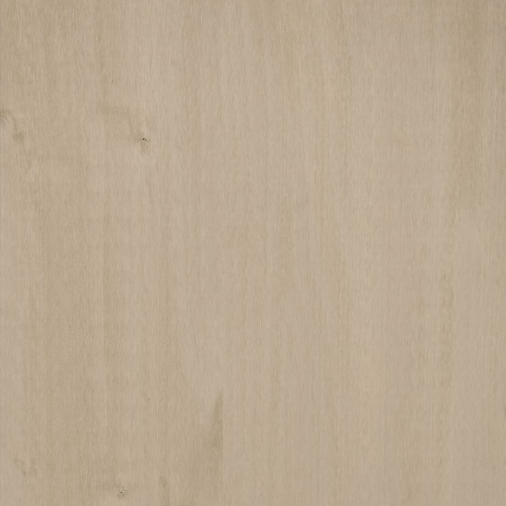vidaXL Konsollbord HAMAR honningbrun 90x35x90 cm heltre furu