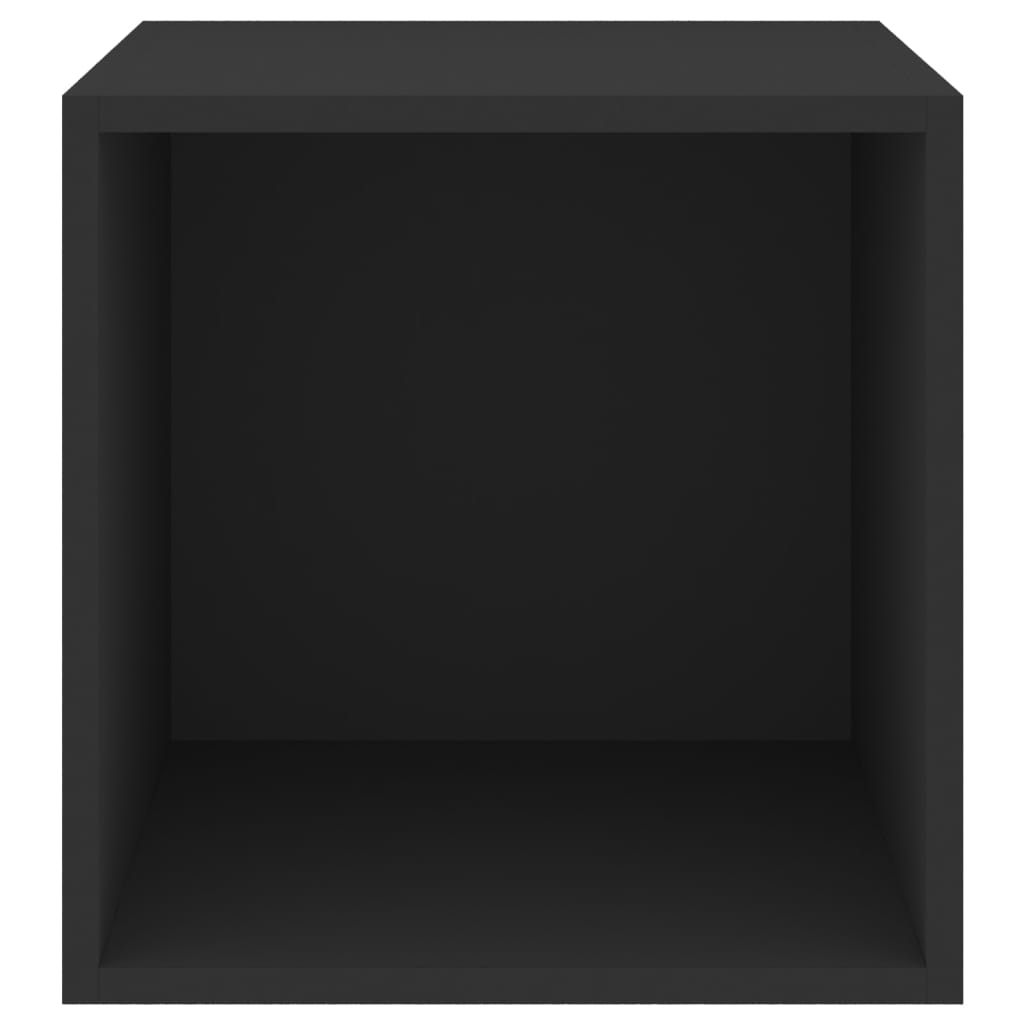 vidaXL Veggskap 37x37x37 cm sponplate svart