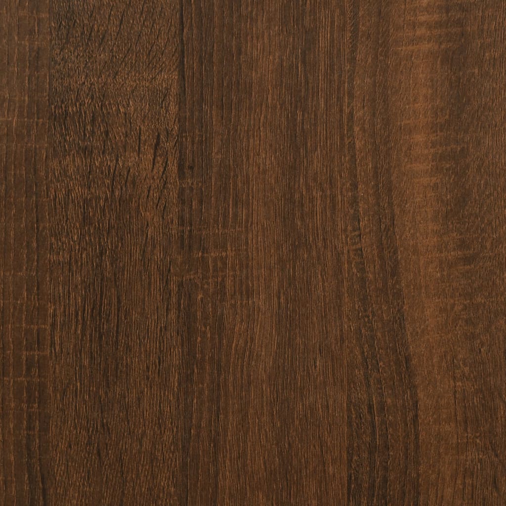vidaXL Garderobe brun eik 80x52x180 cm konstruert tre