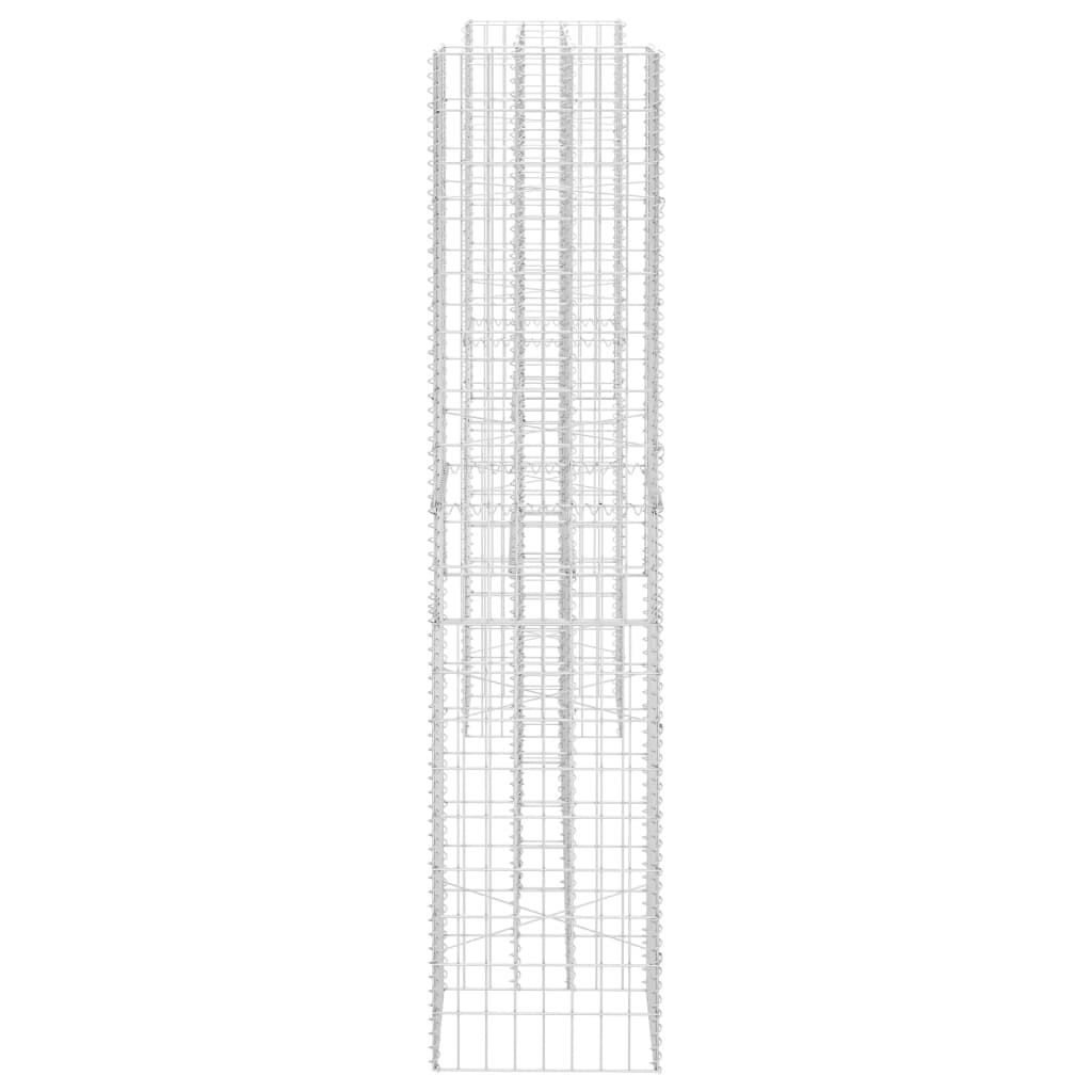 vidaXL Gabion plantekasse H-formet ståltråd 260x40x200 cm