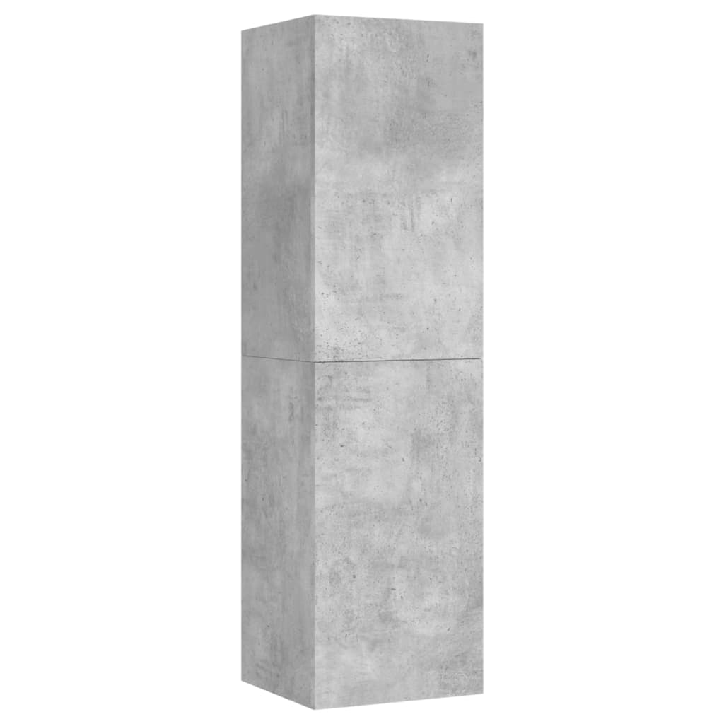 vidaXL TV-benker 2 stk betonggrå 30,5x30x110 cm sponplate