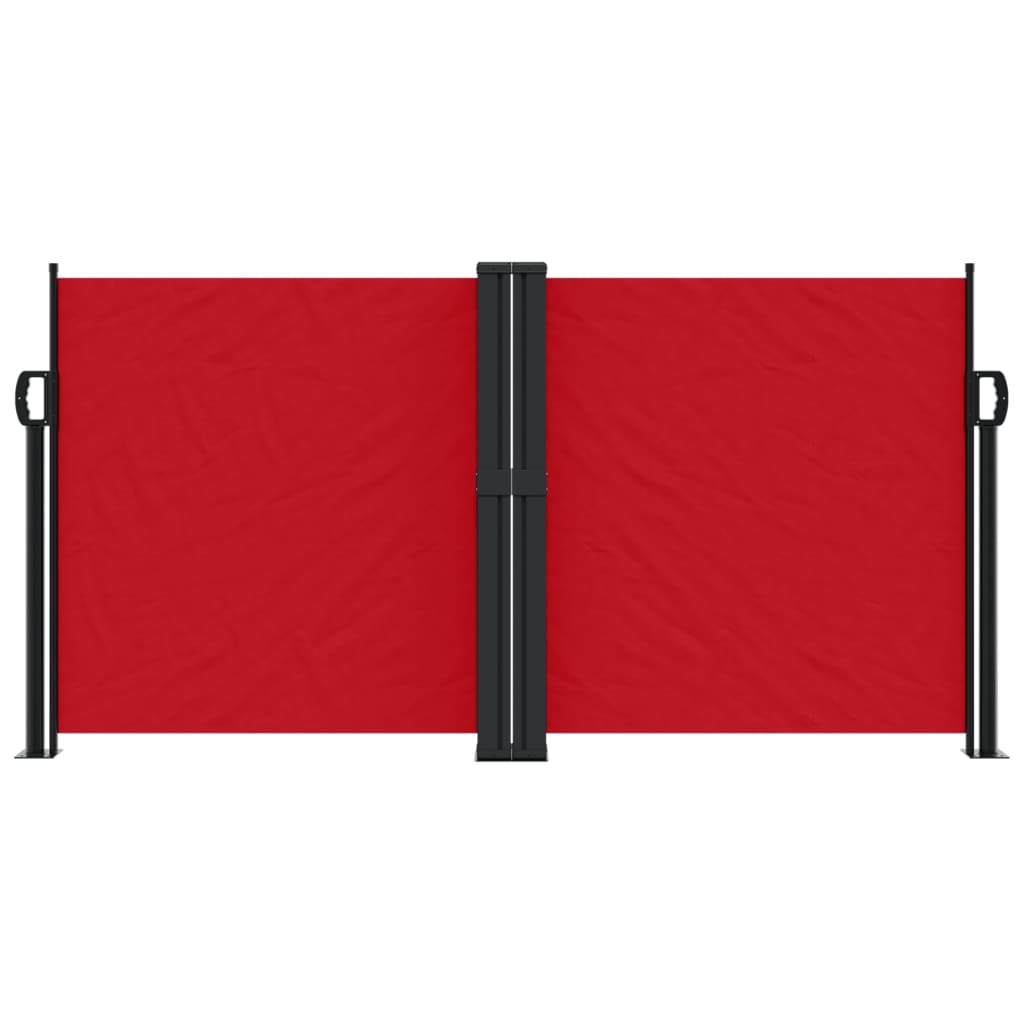 vidaXL Uttrekkbar sidemarkise 120x1000 cm rød