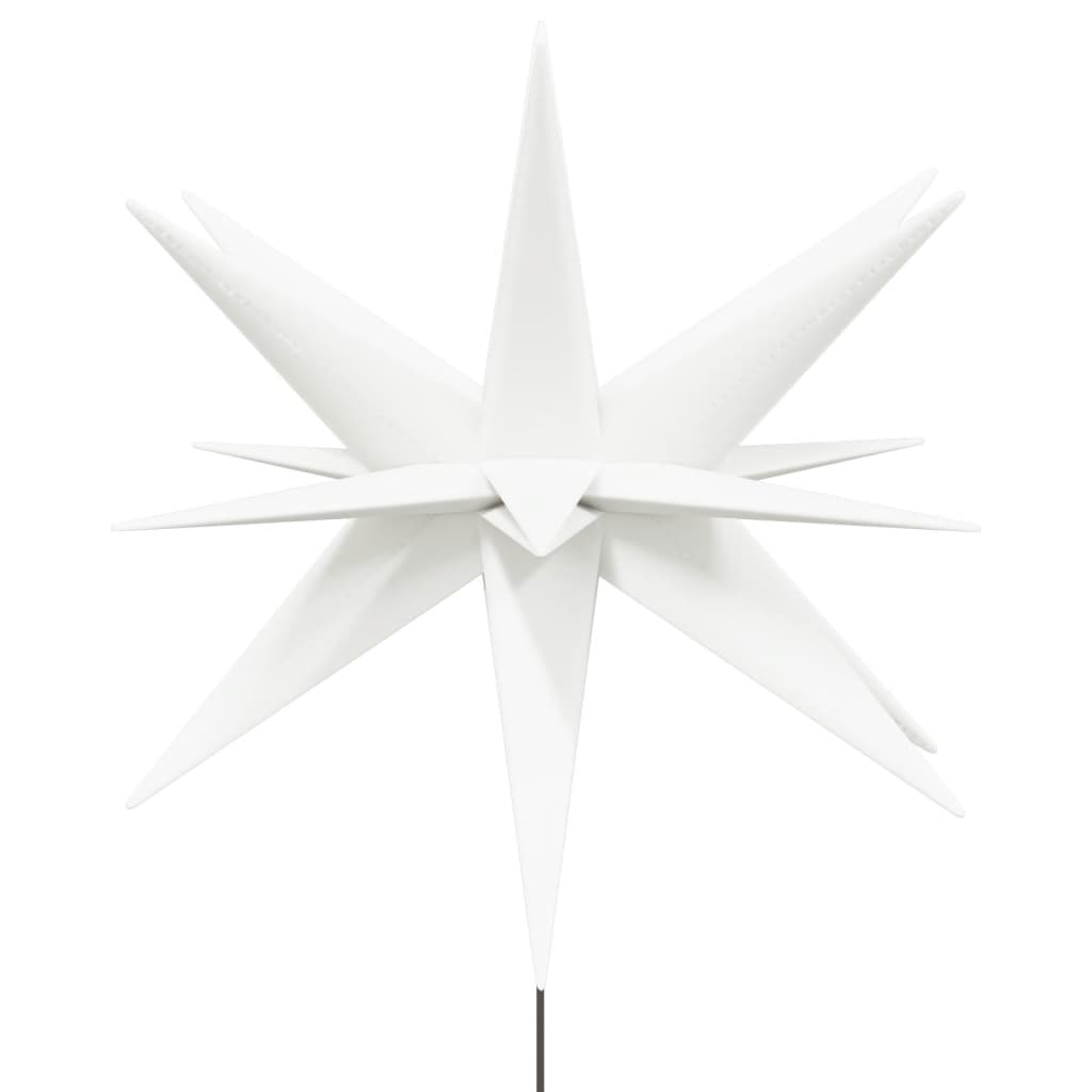 vidaXL Julelys med plugger og LED 3 stk foldbar hvit 35 cm