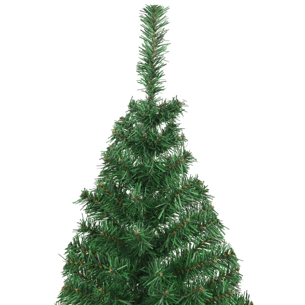 vidaXL Kunstig juletre med tykke grener grønn 210 cm PVC