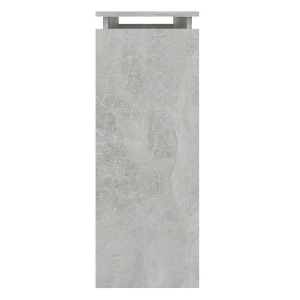 vidaXL Konsollbord betonggrå 102x30x80 cm sponplate
