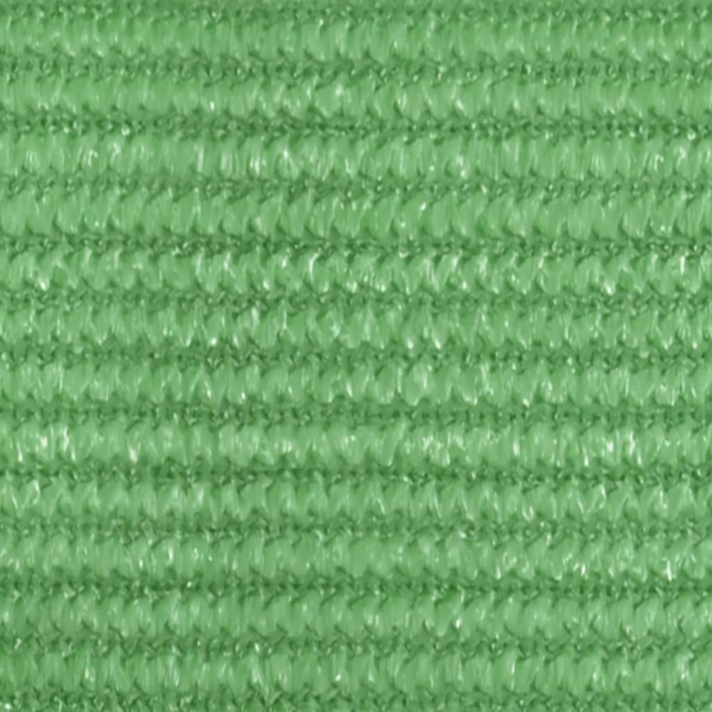 vidaXL Solseil 160 g/m² lysegrønn 3,5x4,5 m HDPE