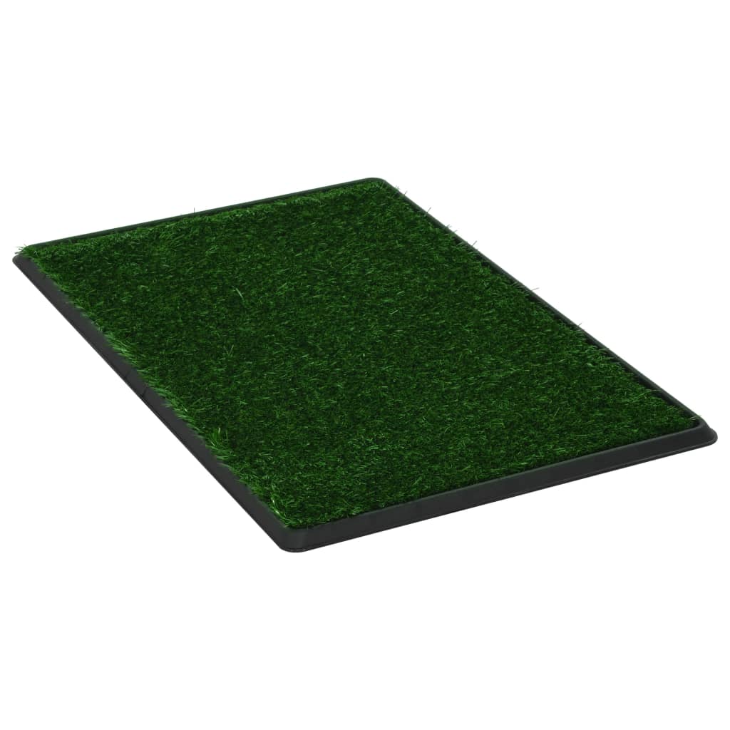 vidaXL Dyretoalett med skuff og kunstgress grønn 76x51x3 cm WC