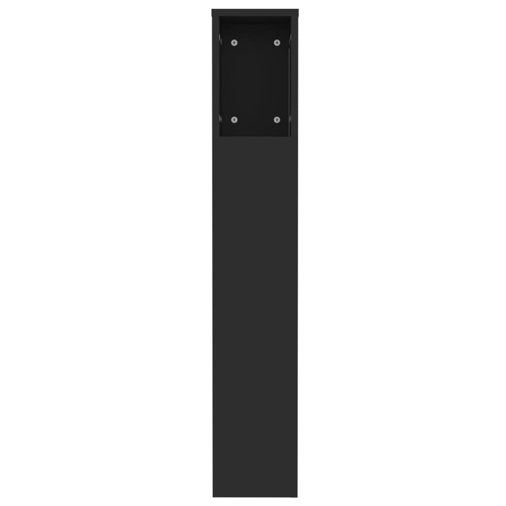 vidaXL Sengegavlskap svart 120x18,5x102,5 cm