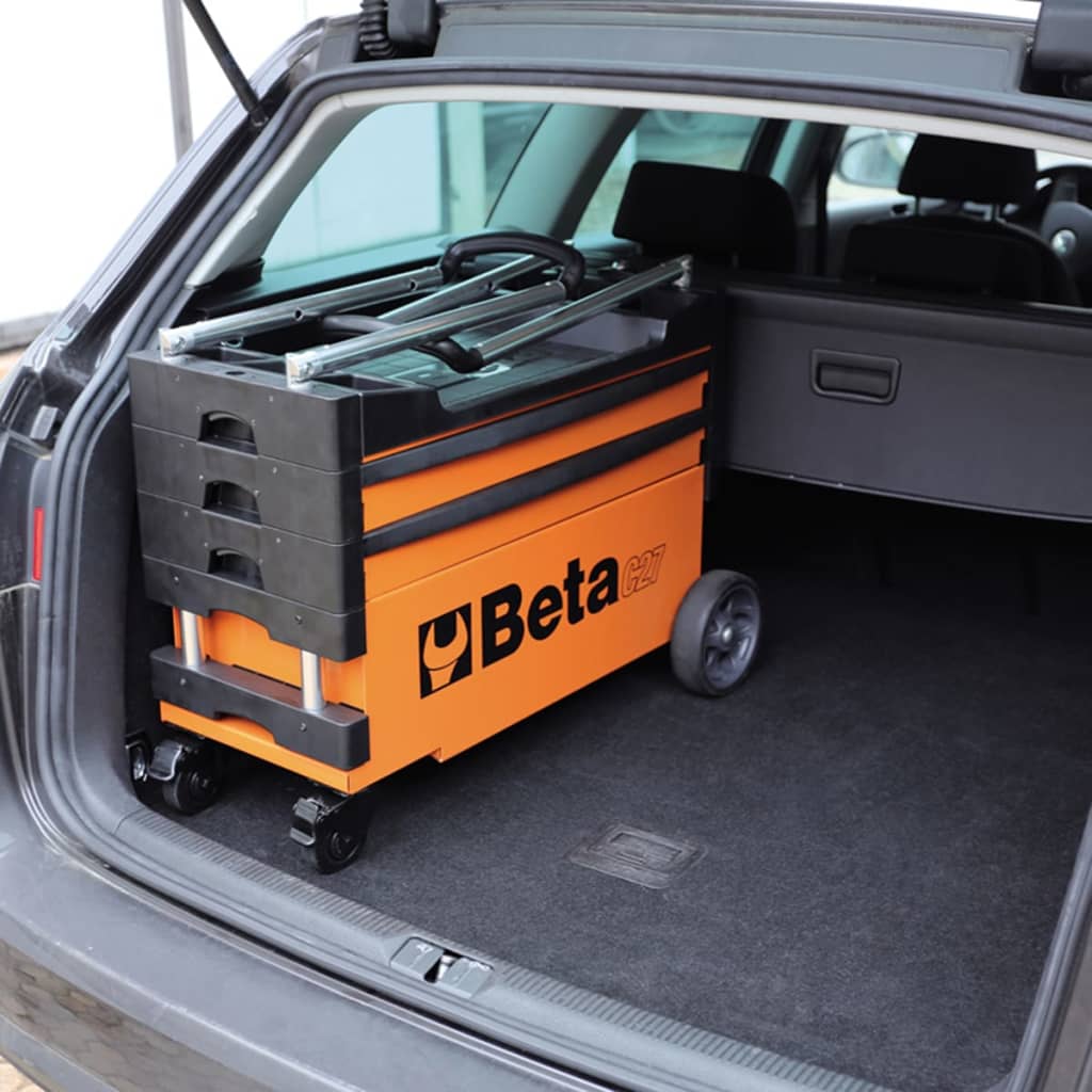 Beta Tools Sammenleggbar verktøyvogn C27S-O oransje stål 027000201