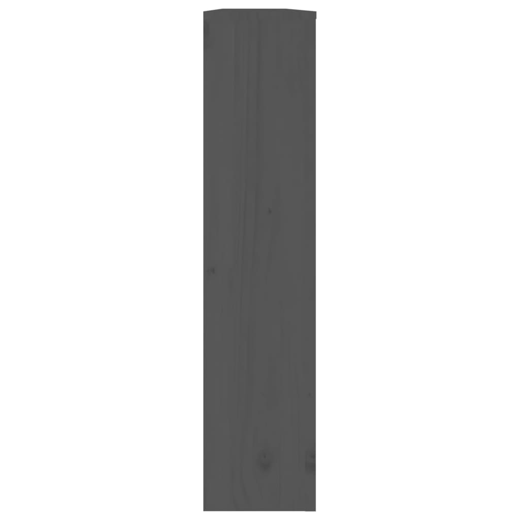 vidaXL Radiatordeksel grå 169x19x84 cm heltre furu