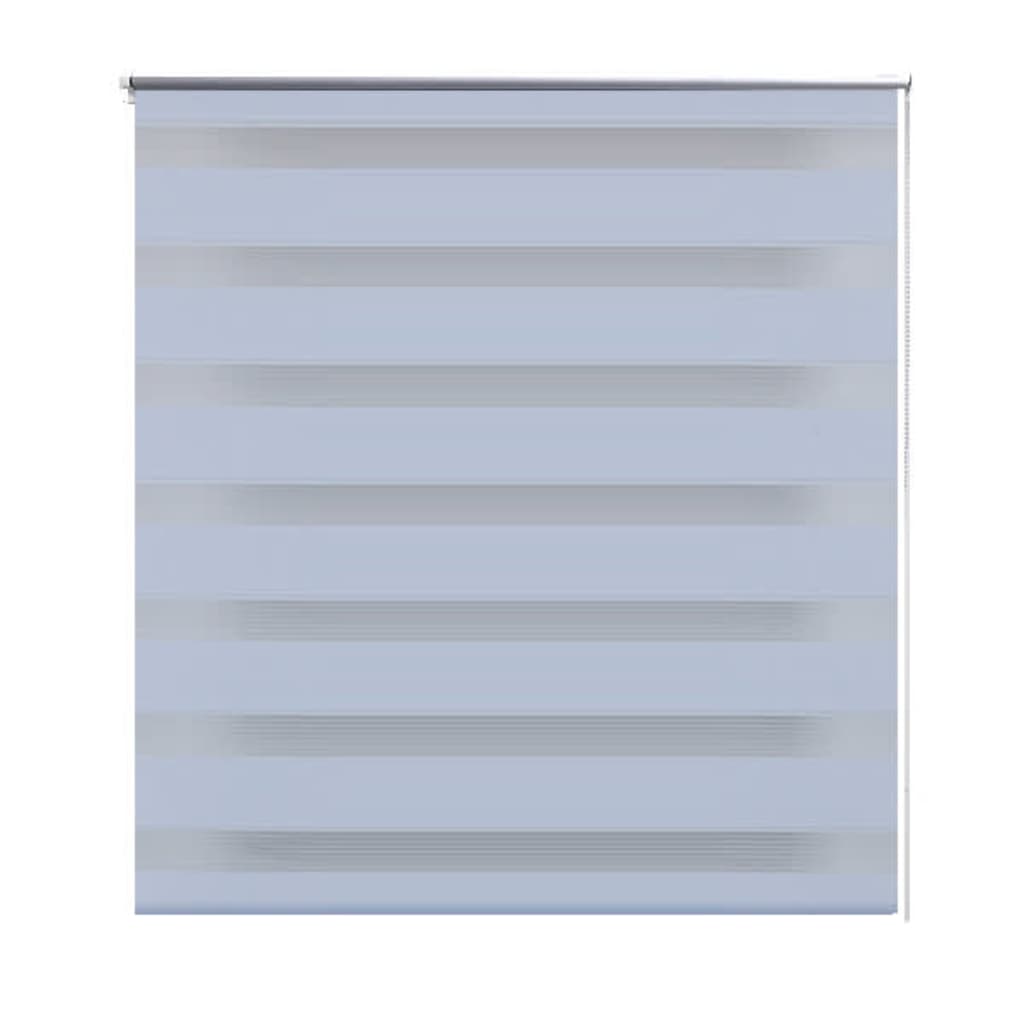 vidaXL Rullegardiner sebramønstret 120 x 175 cm hvit