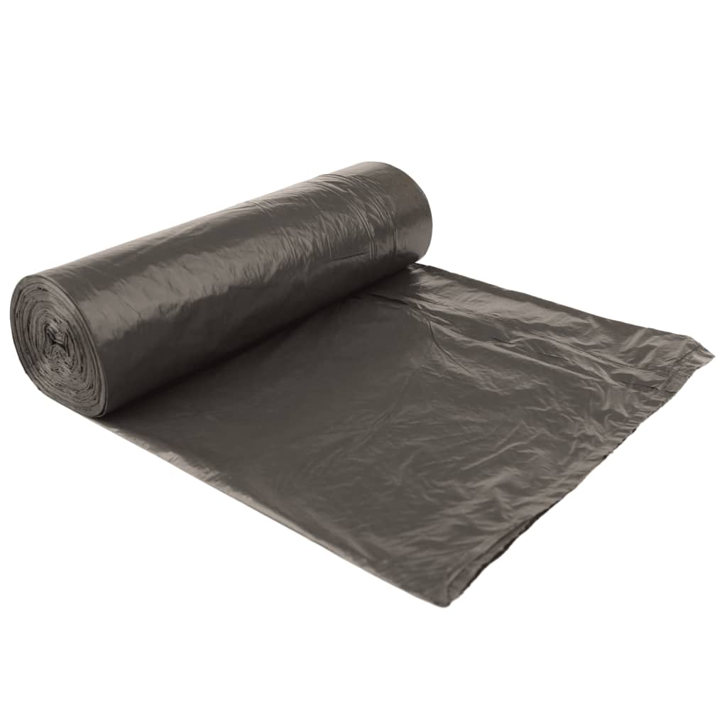 vidaXL Søppelposer med snorer 250 stk svart 35 L