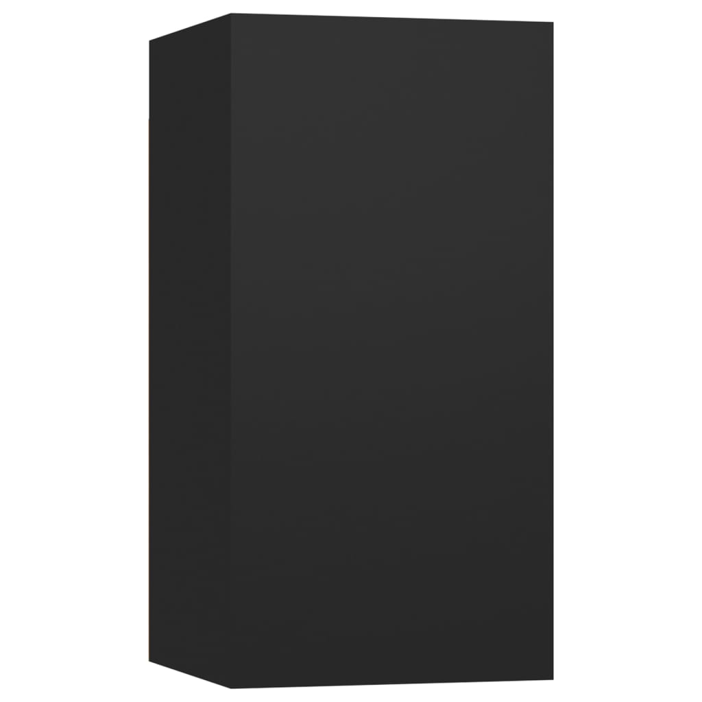 vidaXL TV-benker 4 stk svart 30,5x30x60 cm sponplate