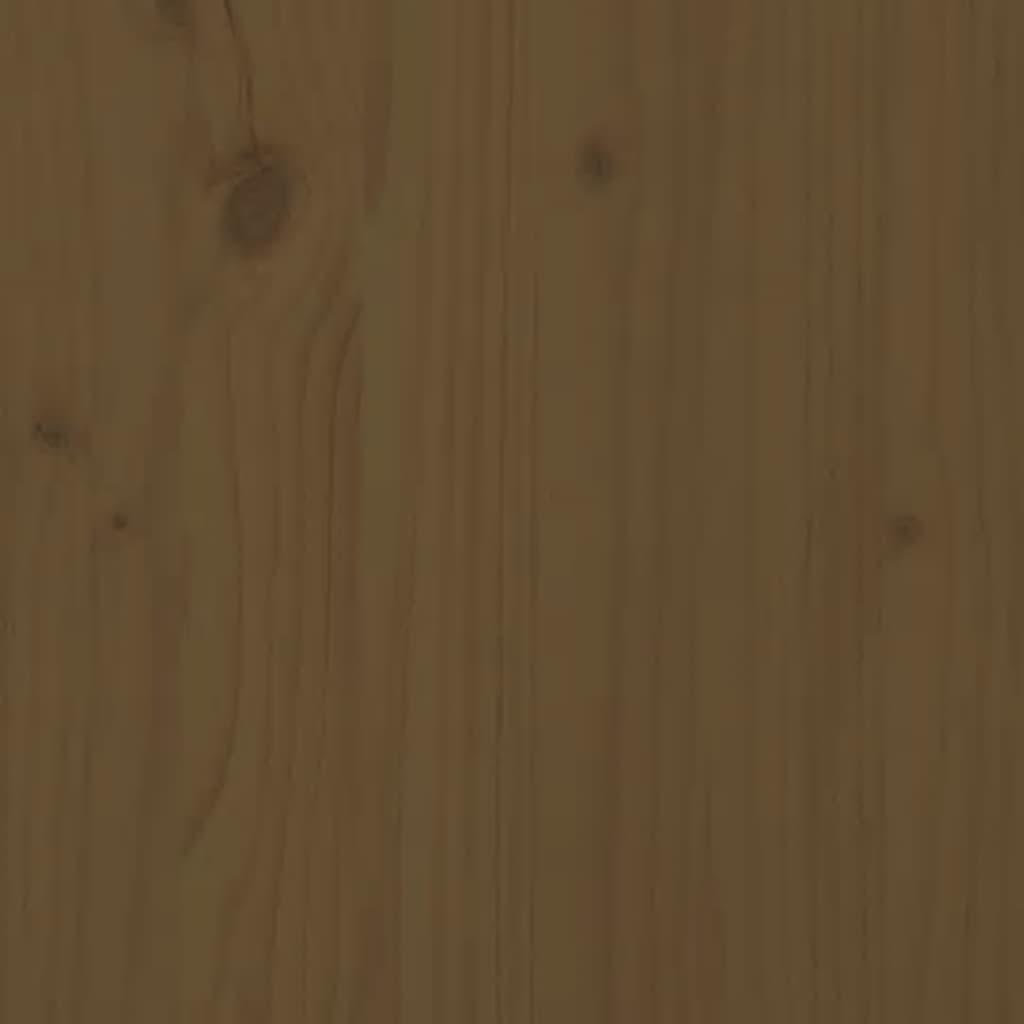 vidaXL Salongbord honningbrun 80x50x40 cm heltre furu