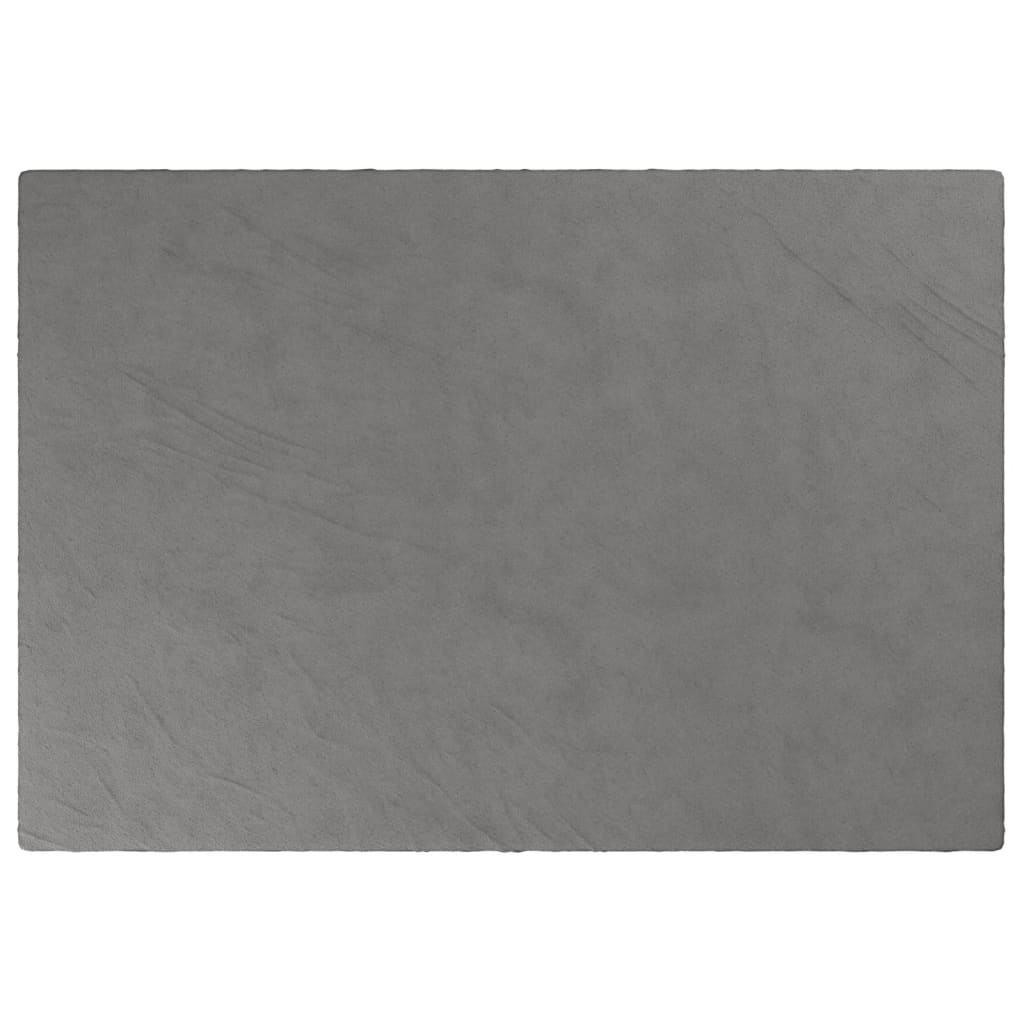 vidaXL Vektdyne med trekk grå 135x200 cm 10 kg stoff