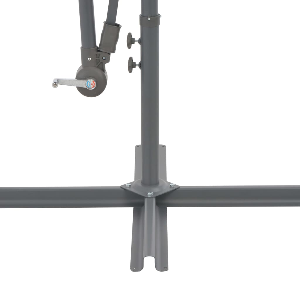 vidaXL Hengeparasoll med aluminiumsstang 300 cm antrasitt