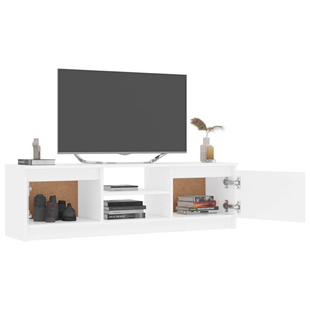vidaXL TV-benk hvit 120x30x35,5 cm sponplate
