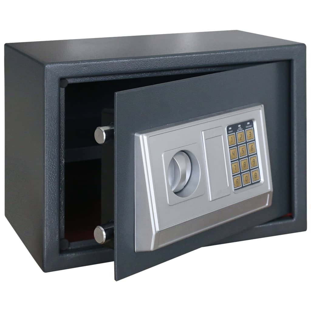 vidaXL Digital safe elektronisk med hylle 35x25x25 cm