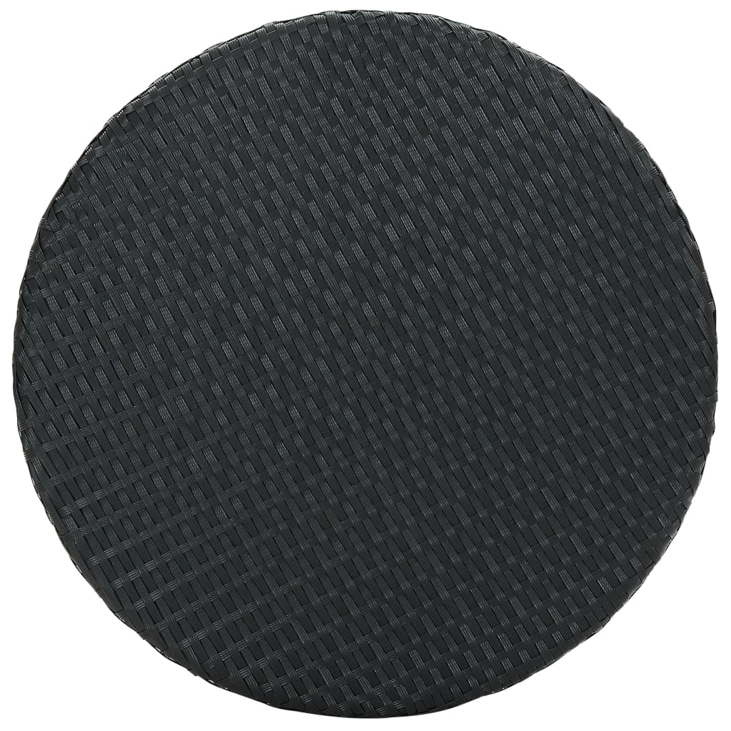 vidaXL Hagebord svart 60,5x106 cm polyrotting