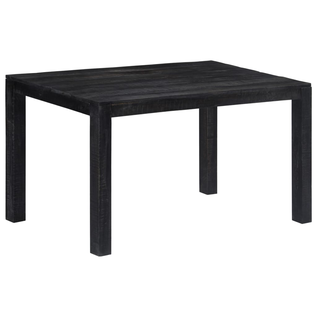 vidaXL Spisebord svart 140x80x76 cm heltre mango