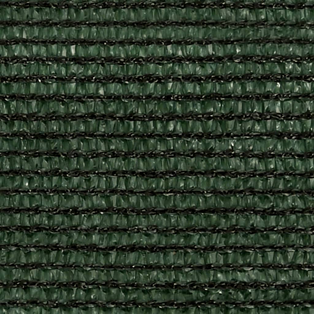vidaXL Solseil 160 g/m² mørkegrønn 4x5x6,8 m HDPE