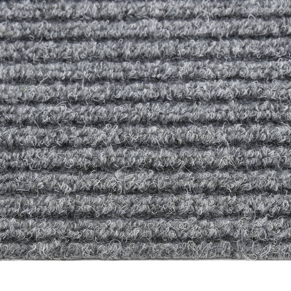 vidaXL Smussfangende teppeløper grå 100x450 cm