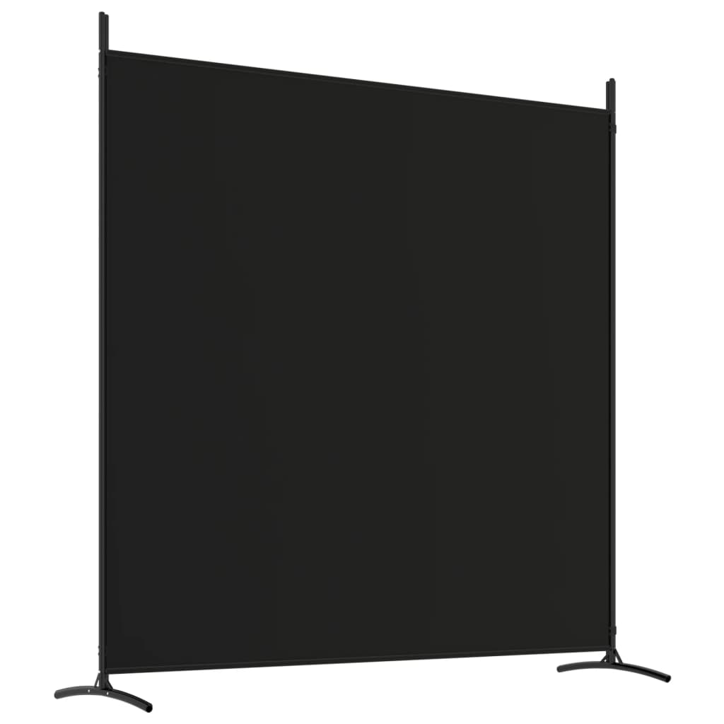 vidaXL Romdeler 3 paneler svart 525x180 cm stoff