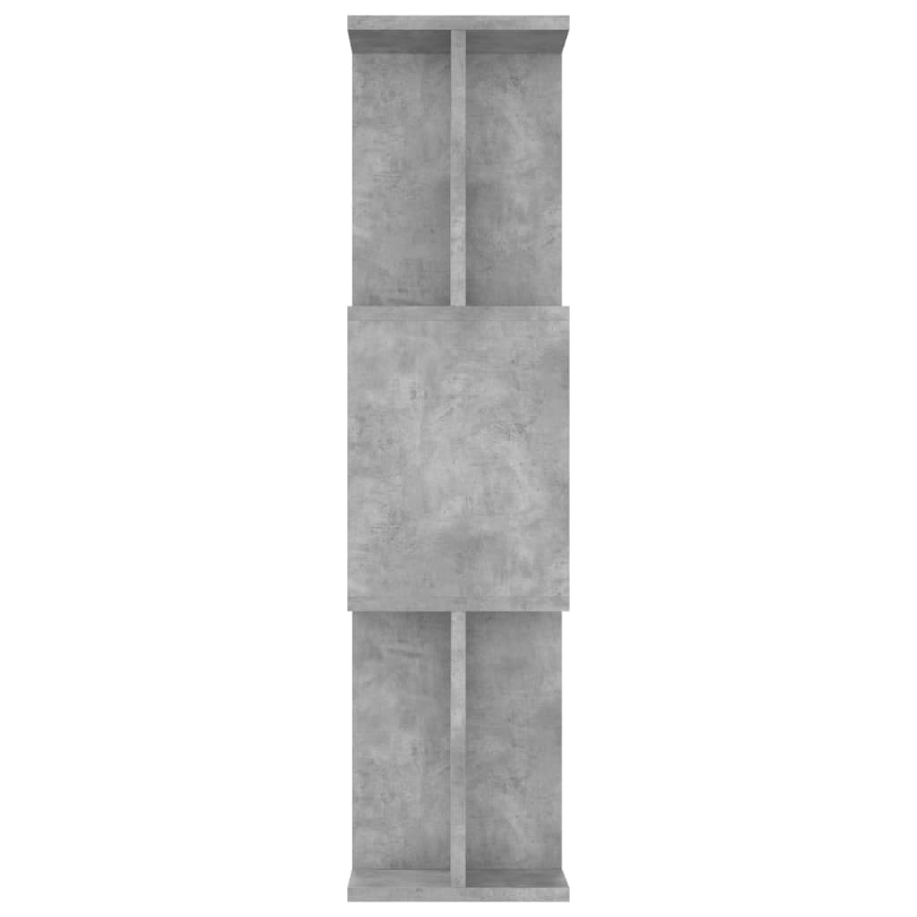 vidaXL Bokhylle/Romdeler betonggrå 80x24x96 cm sponplate