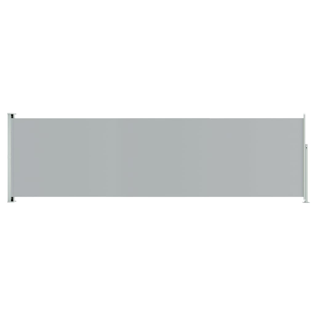 vidaXL Uttrekkbar sidemarkise 180x600 cm grå