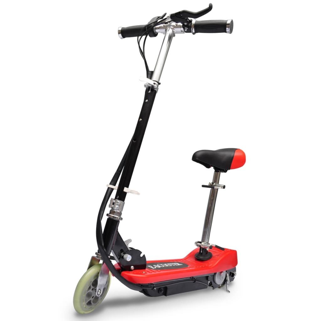 vidaXL Elektrisk sparkesykkel med sete 120 W rød