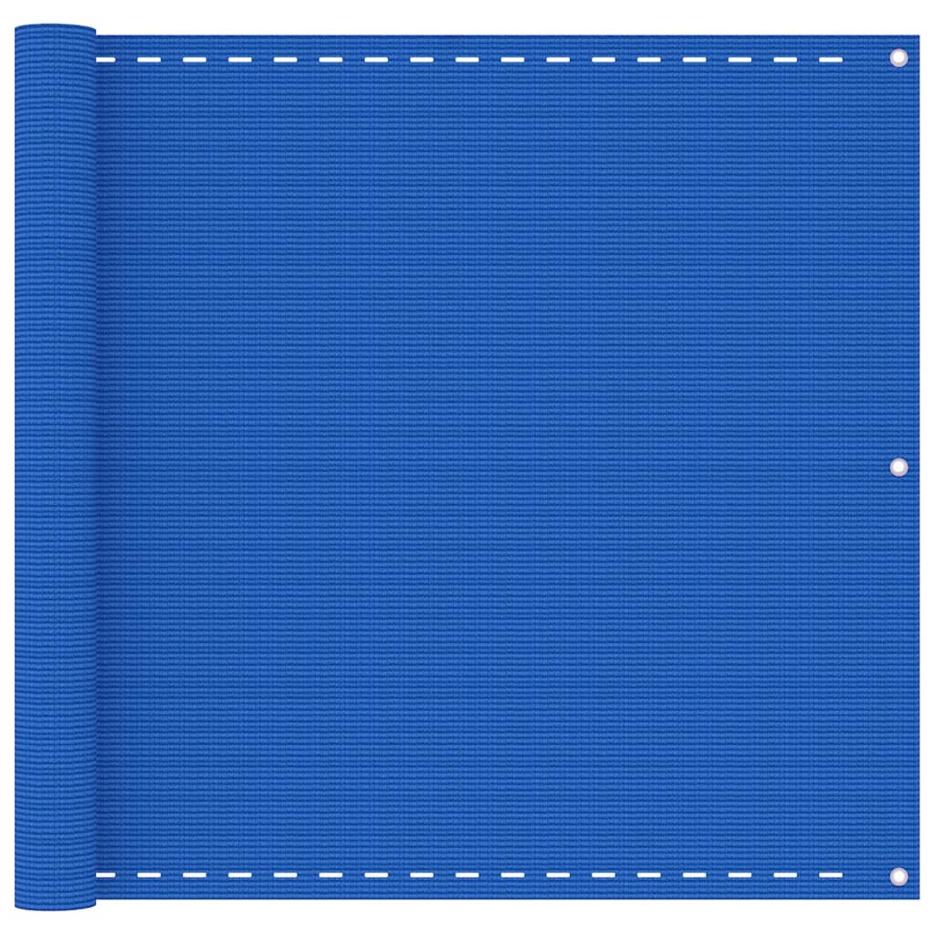 vidaXL Balkongskjerm blå 90x400 cm HDPE