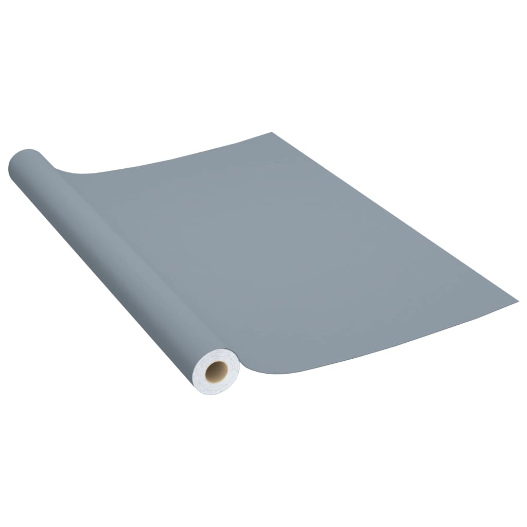 vidaXL Selvklebende folie til møbler grå 500x90 cm PVC