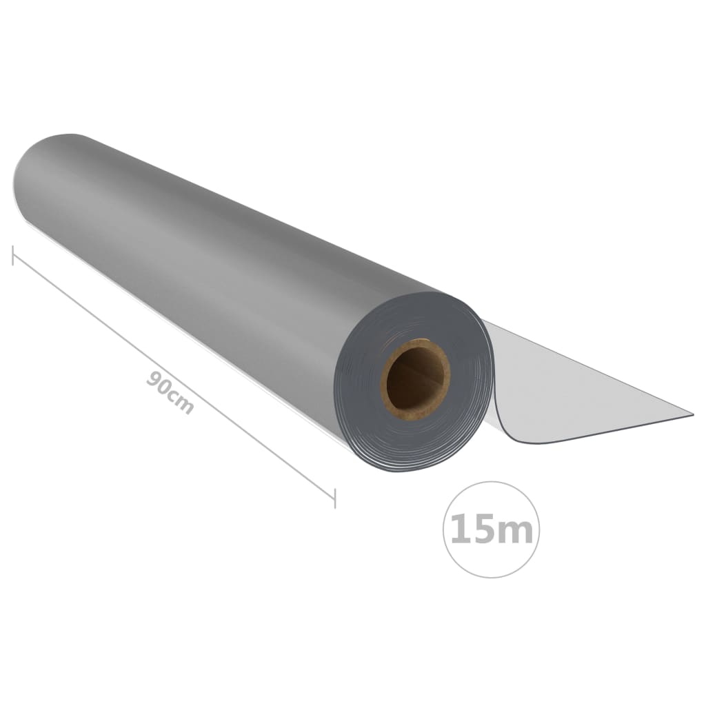 vidaXL Bordbeskytter rull matt 0,9x15 m 2 mm PVC