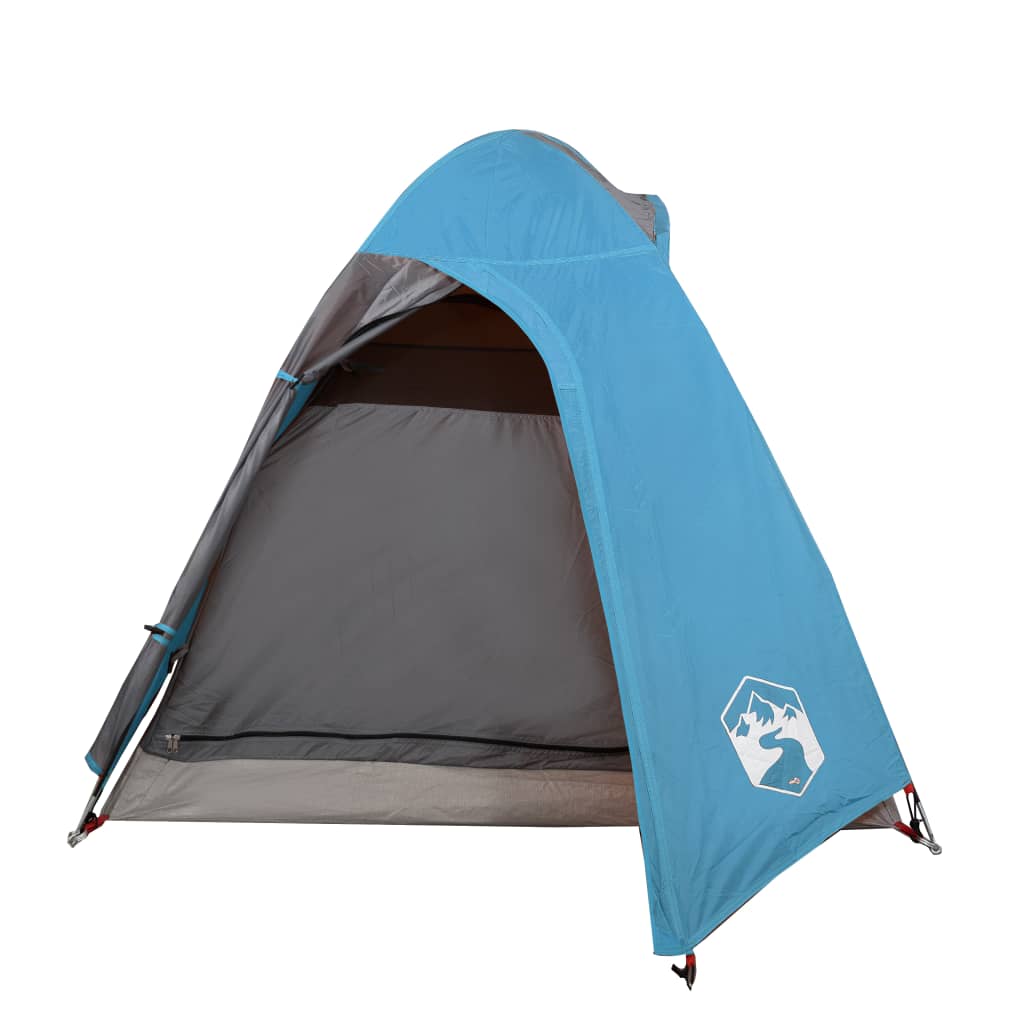 vidaXL Kuppeltelt for camping 1 person blå vanntett