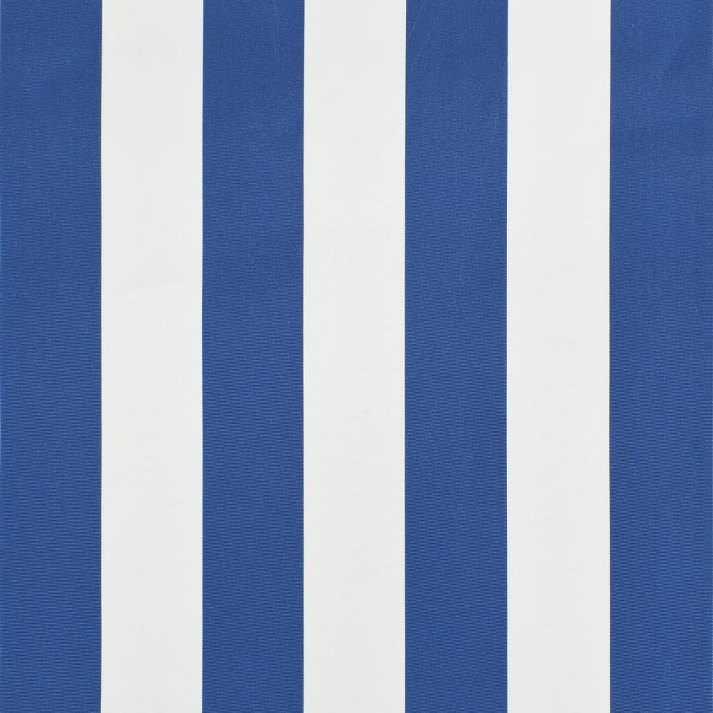 vidaXL Uttrekkbar markise 200x150 cm blå og hvit