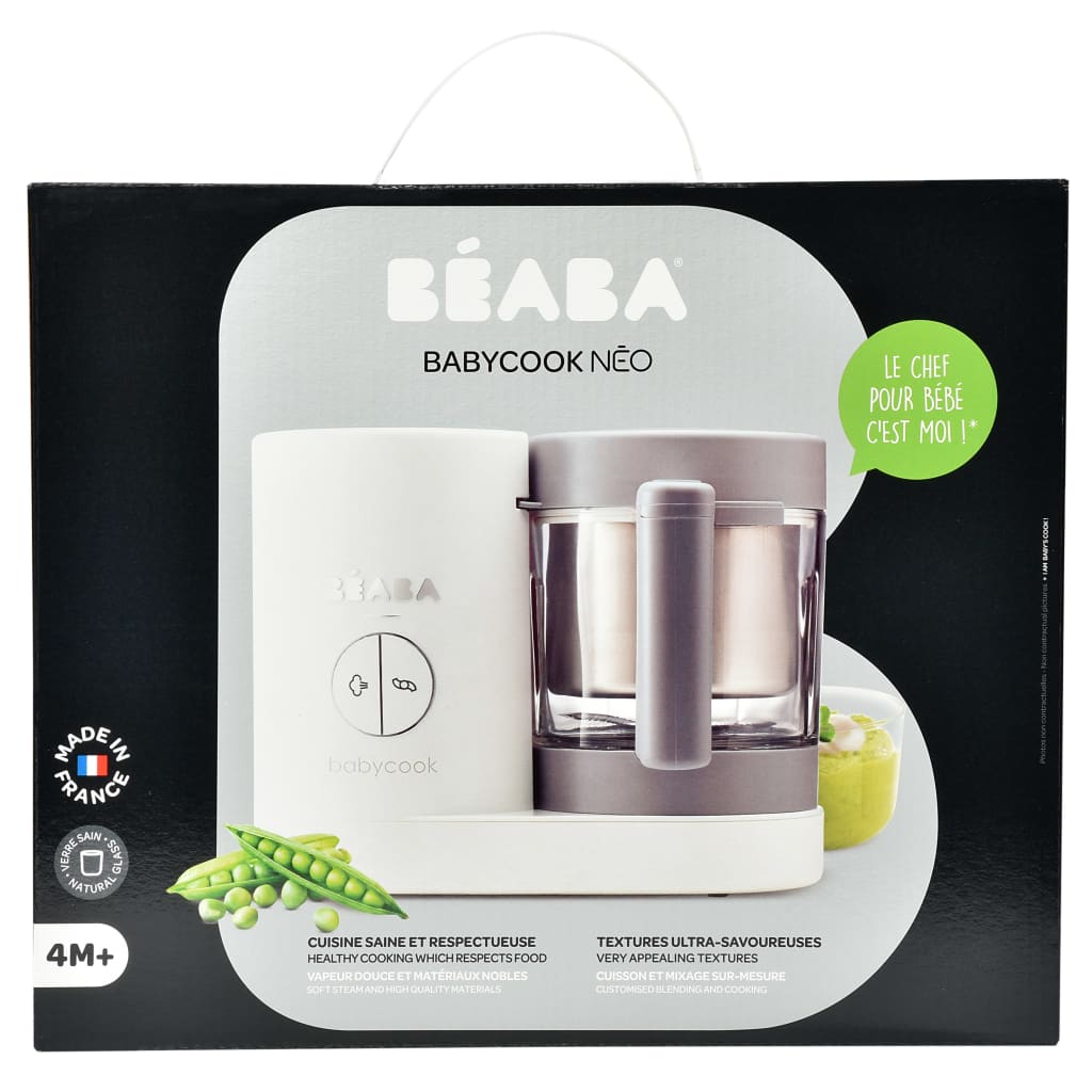 Beaba 4-i-1 Babymatprosessor Babycook Neo 400 W grå og hvit
