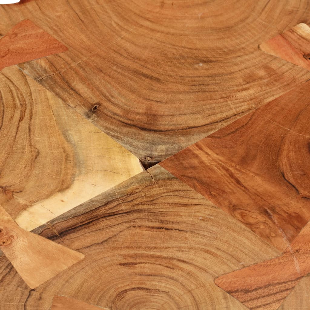 vidaXL Salongbord 35 cm 4 tømmerstokker heltre indisk rosentre