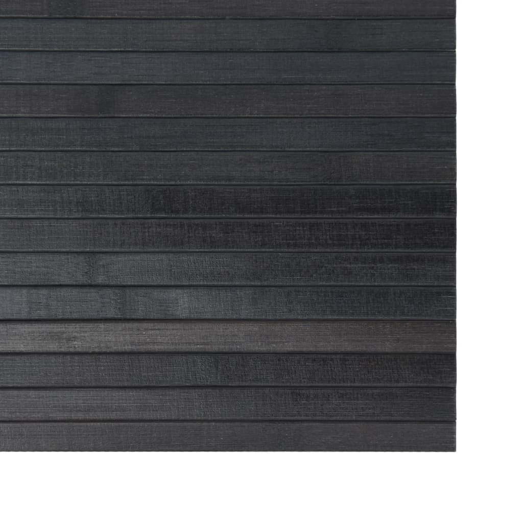 vidaXL Teppe rektangulær grå 60x200 cm bambus