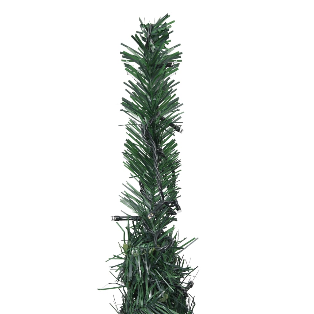 vidaXL Forhåndsbelyst Kunstig pop-up-juletre grønn 150 cm
