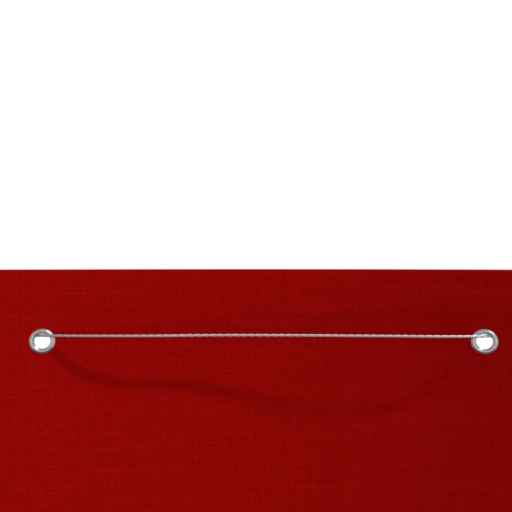 vidaXL Balkongskjerm rød 100x240 cm oxfordstoff