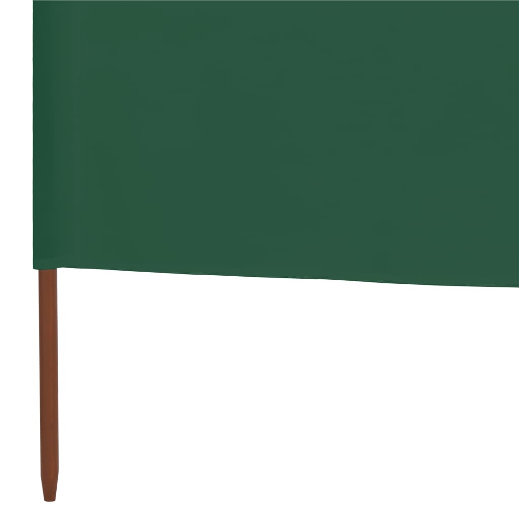 vidaXL Vindskjerm 5 paneler stoff 600x120 cm grønn