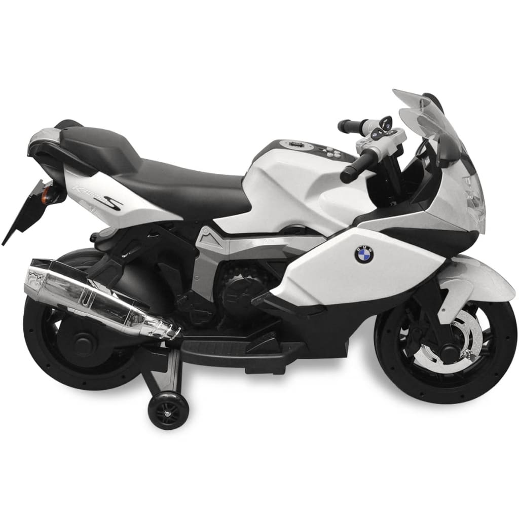 Hvit BMW 283 El-motorsykkel for Barn 6 V